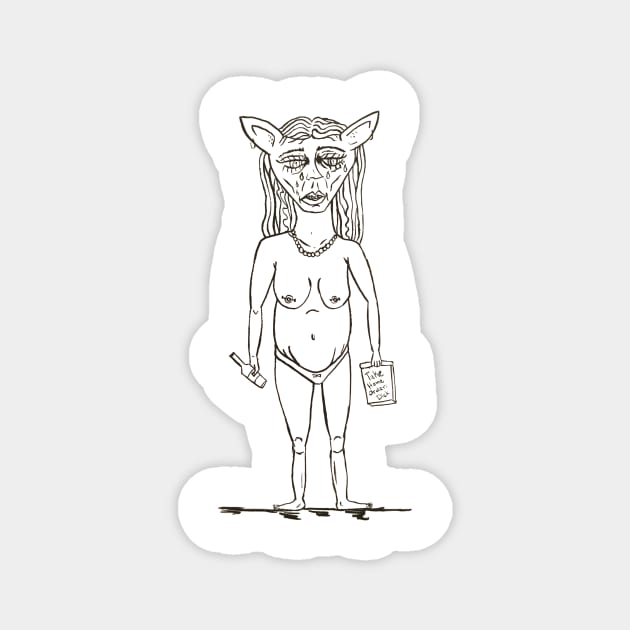 Sad Liquor Goblin Magnet by O. Rae