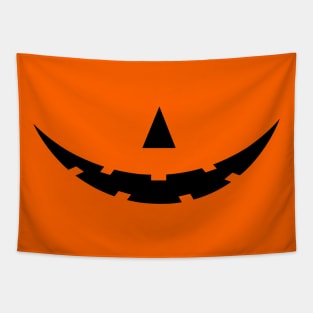 Black halloween pumpkin face - Halloween 2020 mask Tapestry