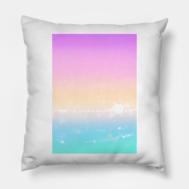 Day by the Beach Pillow by rainbirth