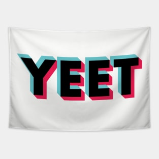 Yeet Glitch Black Tapestry