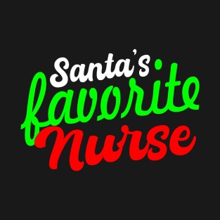 Santa's favorite nurse T-Shirt