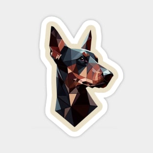 Geometric Doberman Shirt Magnet