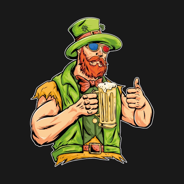 st patricks day drinking beer by  Berbero