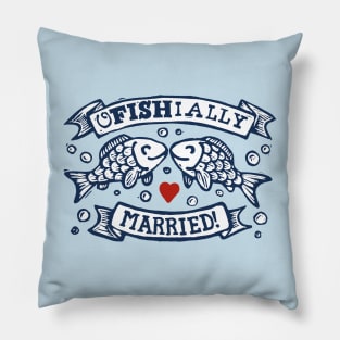 Officially Married Fish Pillow