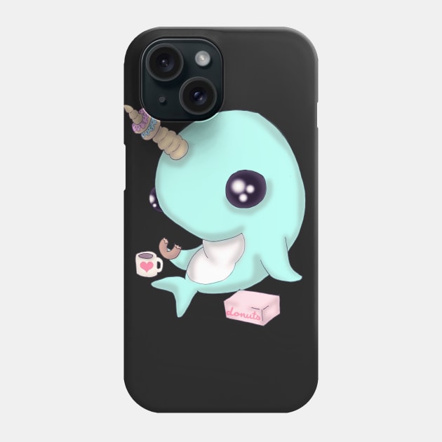 Narwhal on Break Phone Case by LVBart