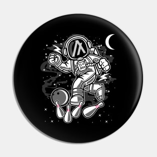 Astronaut Bowling Algorand ALGO Coin To The Moon Crypto Token Cryptocurrency Blockchain Wallet Birthday Gift For Men Women Kids Pin