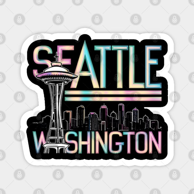 Seattle Washington Magnet by Moulezitouna