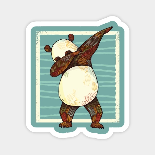 Dabbing Panda Magnet by LR_Collections