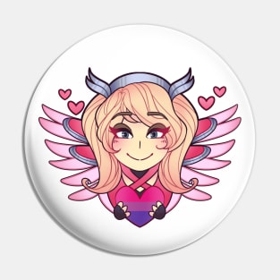 Mercy Pink Skin Bisexual Pride Pin