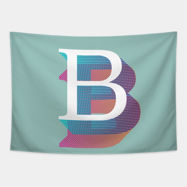 Letter B Tapestry by MplusC