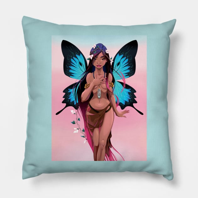 Nymph 4 Pillow by ddraw