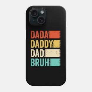 Retro Groovy Dada Daddy Dad Bruh Funny Fathers DaD Phone Case