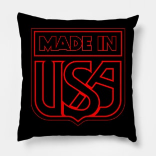 MADE IN USA - F X R - Red pinstripe Pillow