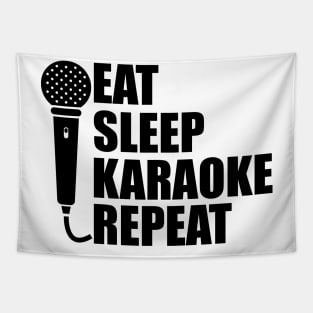 Karaoke - Eat Sleep Karaoke Repeat Tapestry