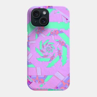 Glitch Spiral 01 Phone Case