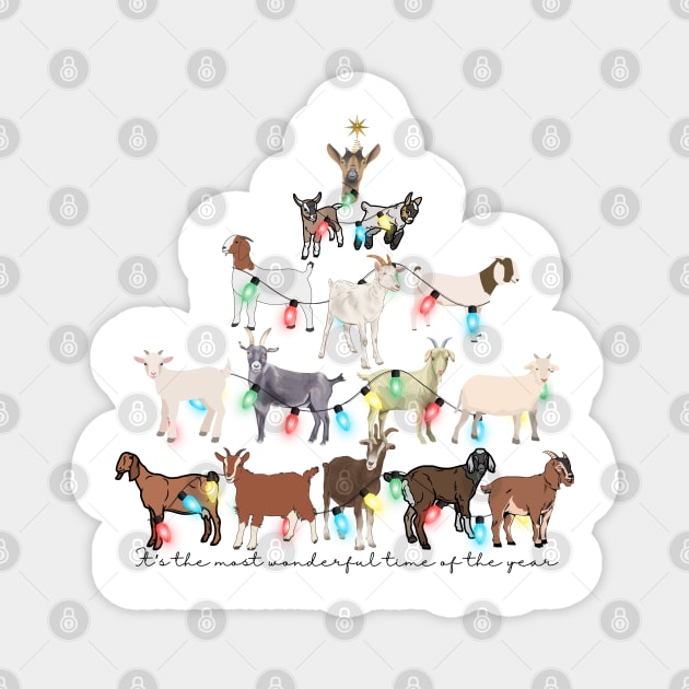 All Goats the Goats for Christmas Magnet by The Farm.ily