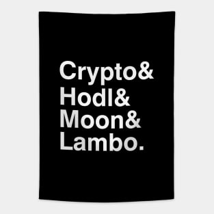 Crypto, Hodl, Moon Tapestry