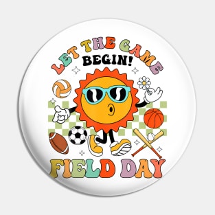 Let The Games Begin Teachers Kids Field Day 2024 Pin