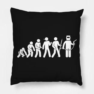 Evolution Of A Welder | Funny Welding Design Pillow