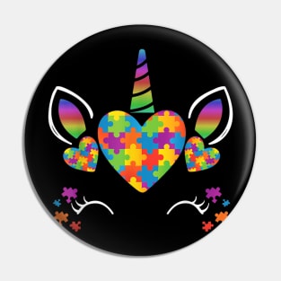 Unicorn Autism awareness Pin