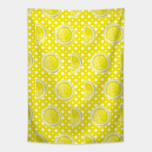 Summer lemon pattern Tapestry