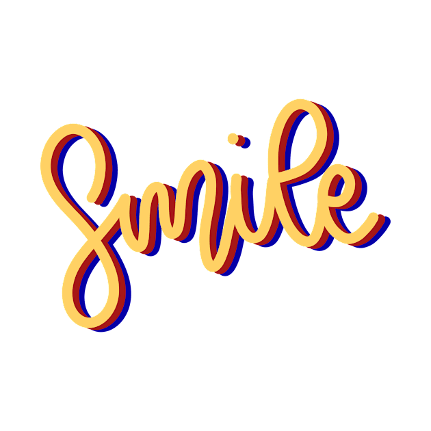 Smile Colorful Design by Slletterings