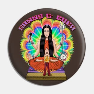 Sonny and Cher- Psychedelic Goddess Pin