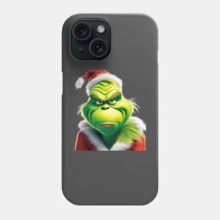 Grumpy grinch Phone Case