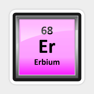 Erbium Periodic Table Element Symbol Magnet