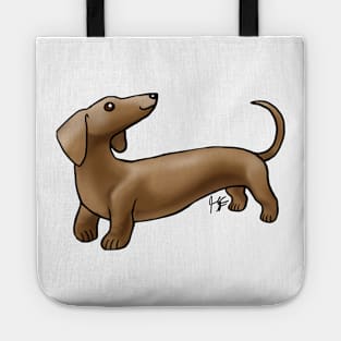 Dog - Smooth Haired Dachshund - Brown Tote