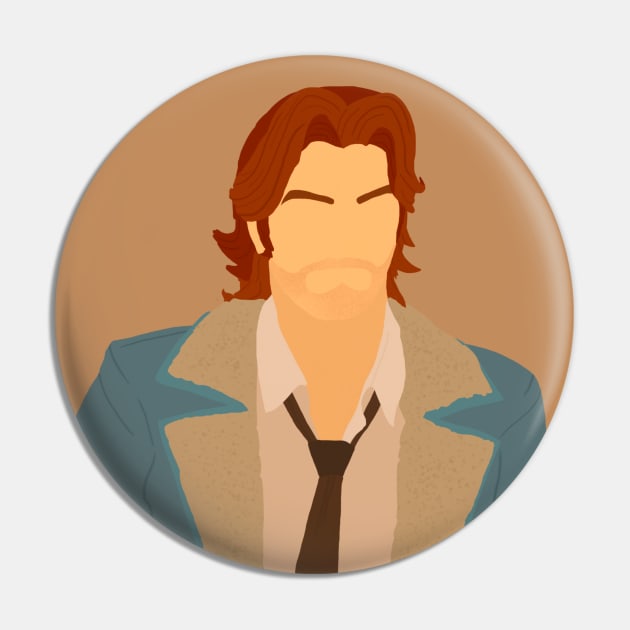 The Wolf Among Us 2 Bigby Wolf Pin by senaeksi