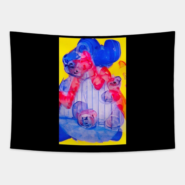 Down Bad Bears 01 - Vipers Den - Genesis Collection Tapestry by The OMI Incinerator