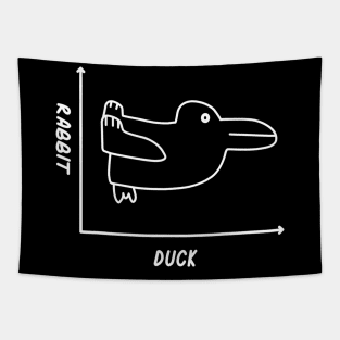 Duck Rabbit Graph Shirt  Fun Math Teacher Easter Tee Tapestry