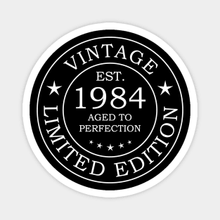 1984 birthday shirt, vintage limited edition 1984 design Magnet