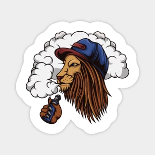 Cool lion - the vape addict Magnet