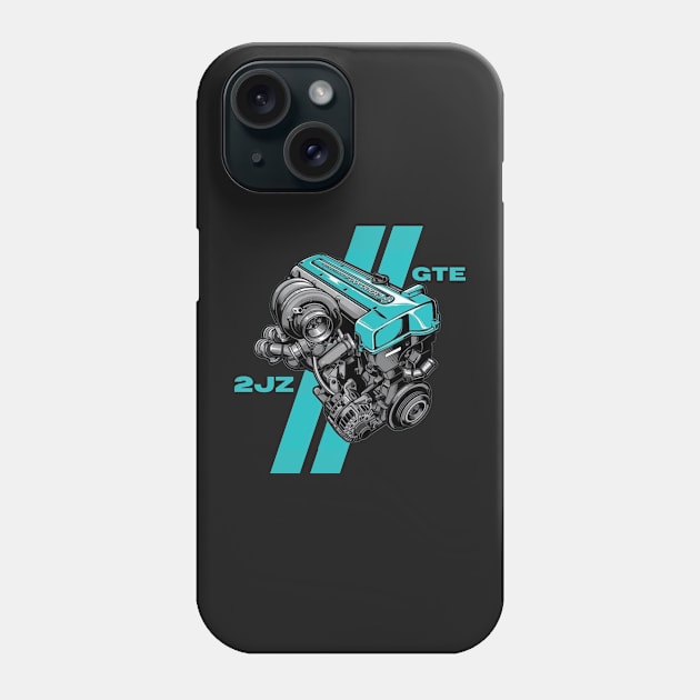 2JZ - GTE Phone Case by MOTOSHIFT