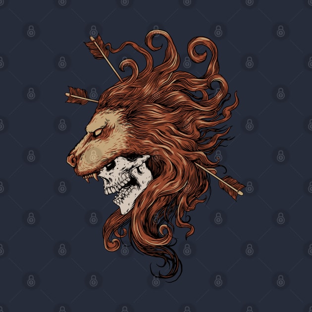 dead hunter lion by Mako Design 