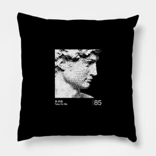 Take On Me  / Minimalist Graphic Fan Artwork Design Pillow