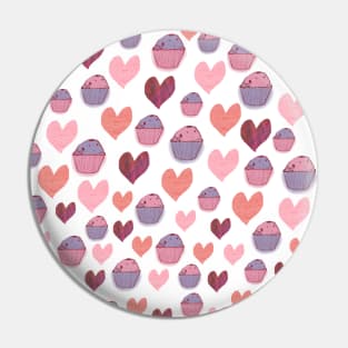 Hearts and Cakes Pin