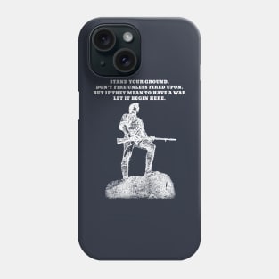 Stand Your Ground (Large Light Design) Phone Case