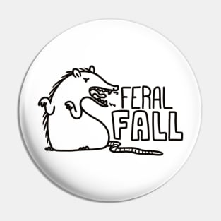 Feral Fall - black Pin