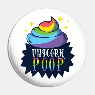 Funny Unicorn Poop design Pin