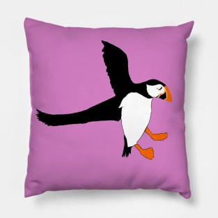Incoming puffin Pillow