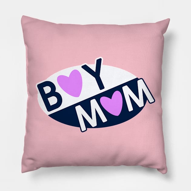 Boy Mama, Boy Mom Shirts, Gift For Mom ,Funny Mom Life Tshirt, Cute Mom Hoodies, Mom Sweaters, Mothers Day Gifts, New Mom Tees Pillow by Fancy store