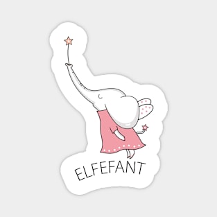 Do you love puns and puns? Then the funny elephant is perfect as a fairy. Magnet