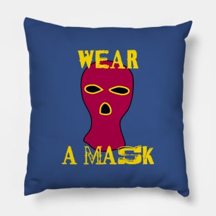 Wear A Mask Pillow