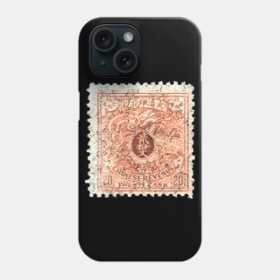 Vintage Asian chinese dragon stamp Phone Case