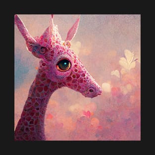 The Grace of a Gentle Pink Giraffe T-Shirt