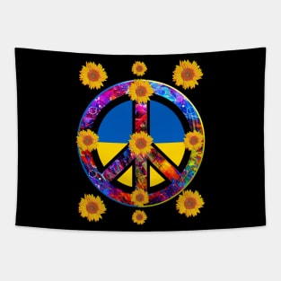 Sunflower Ukrainian Flag I Stand With Ukraine Ukraine Peace Tapestry