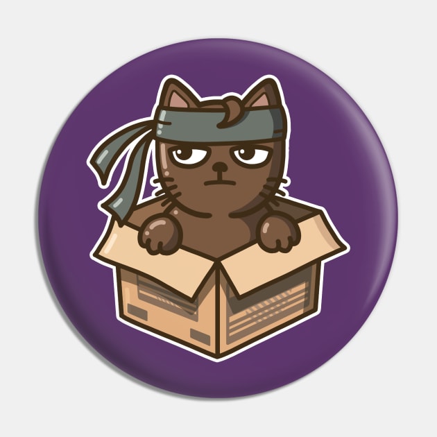 Stealth Cat Pin by stephen0c